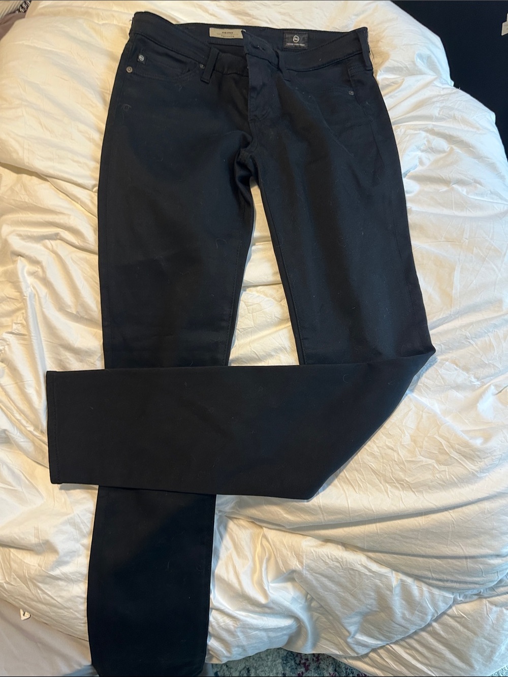 AG Black Slim Straight Jeans